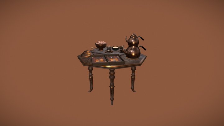 Turkish Delight Scene 3D Model