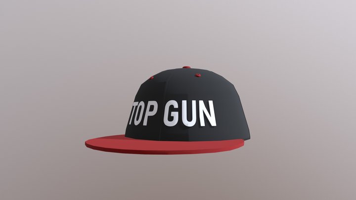 Top Gun Hat 3D Model
