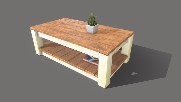 Elihu Coffee Table weathered – Modello 3D gratuito STL