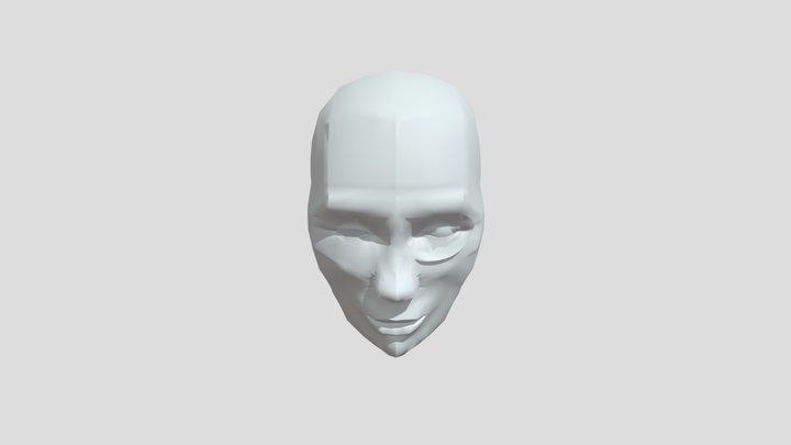 Character Face Model 3D Model