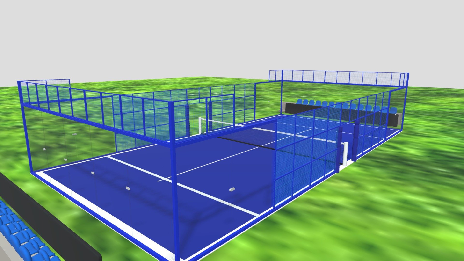 padel tennis model {2} - 3D model by sylermo [0fb7e7f] - Sketchfab