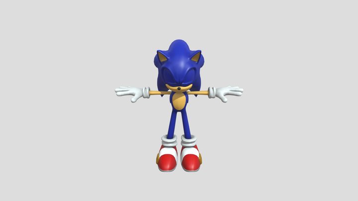PC Computer - Sonic Generations - Sonic the Hedg 3D Model