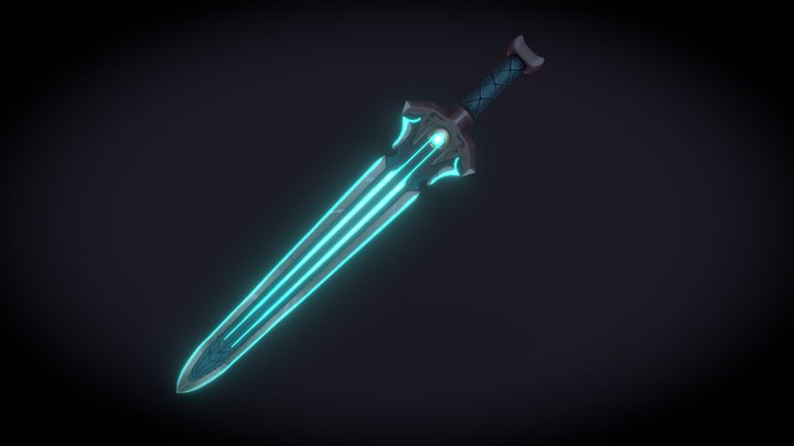 Frostfire Excalibur 3D Model