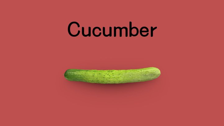 (FreeRawScan)Cucumber. #오이 3D Model