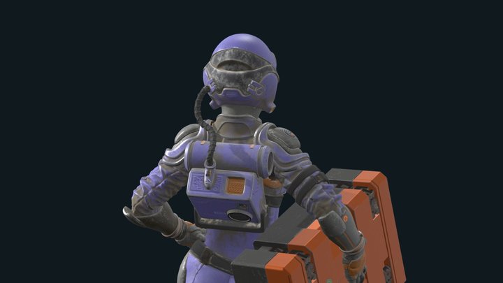 MARTIAN SUIT \ CRATE 3D Model