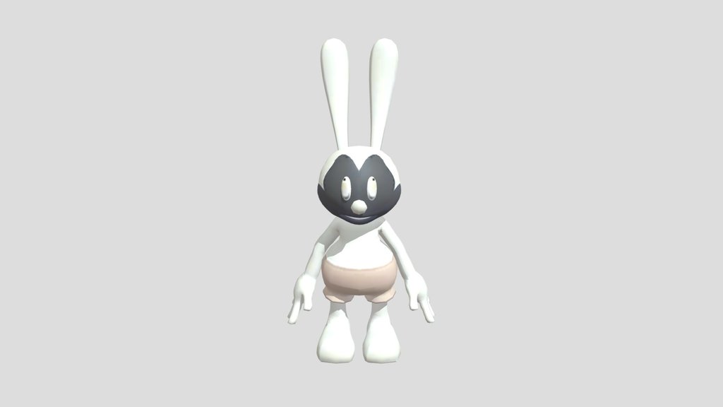 Photo negative Oswald with arms