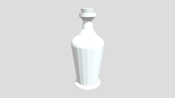1_3_Spikes_Gold_Klein_Bottle 3D Model