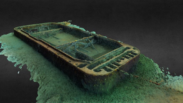 Blackwall Reach Barge 3D Model
