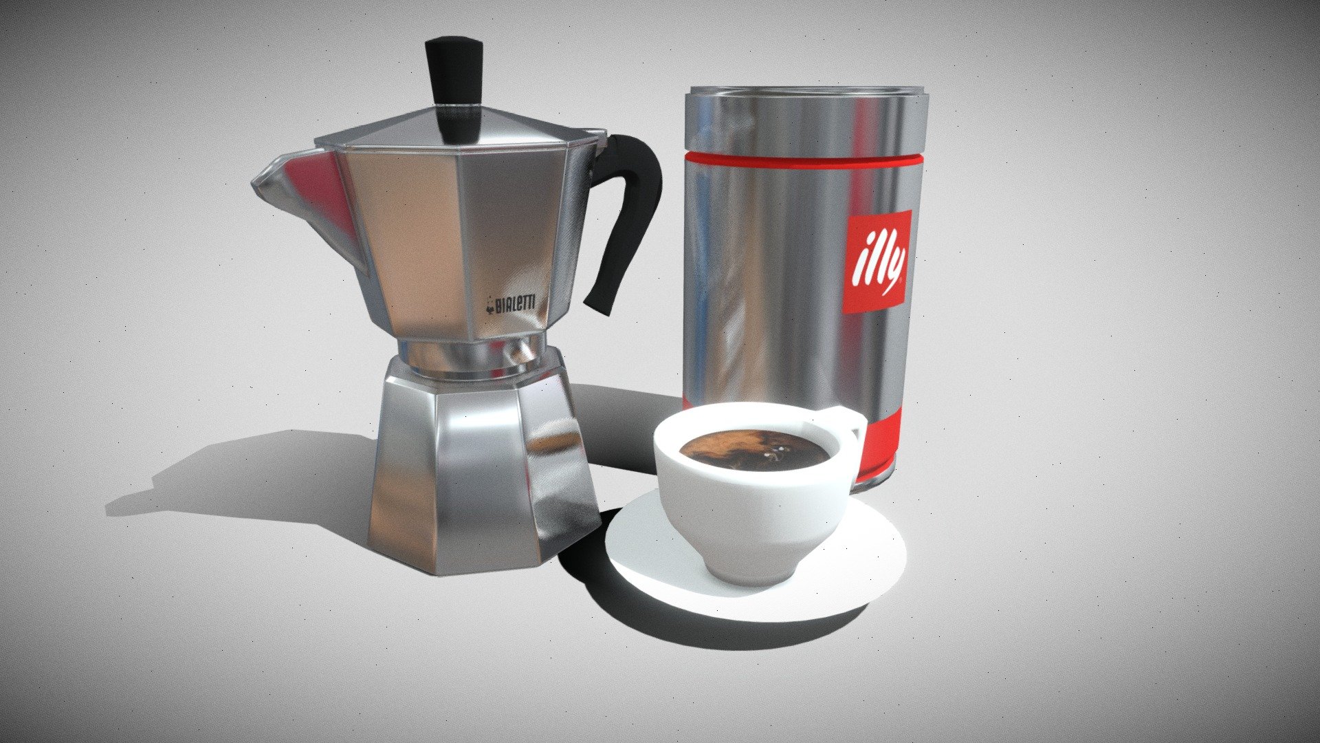 Bialetti Moka Express - Coffee Stove top 3D model