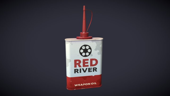 Weapon Oil Stylized 3D Model