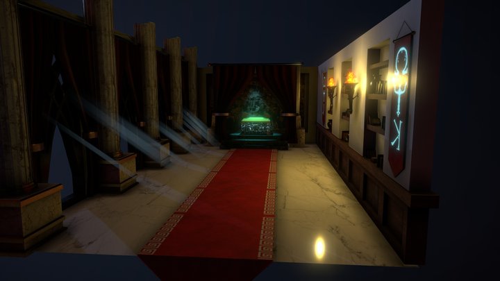 Greek Secret Treasure Room 3D Model