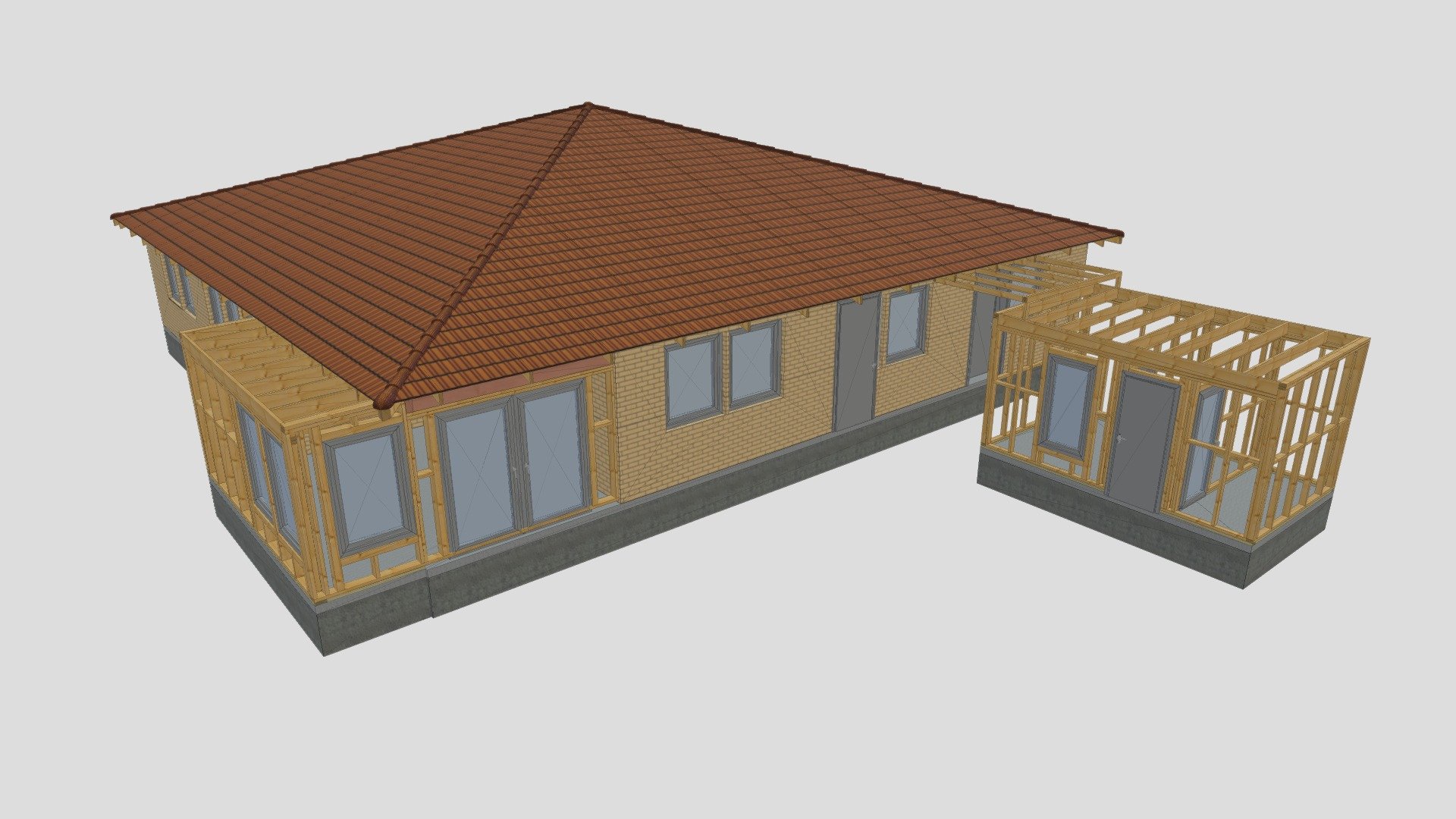 Funafold timberframe extensions