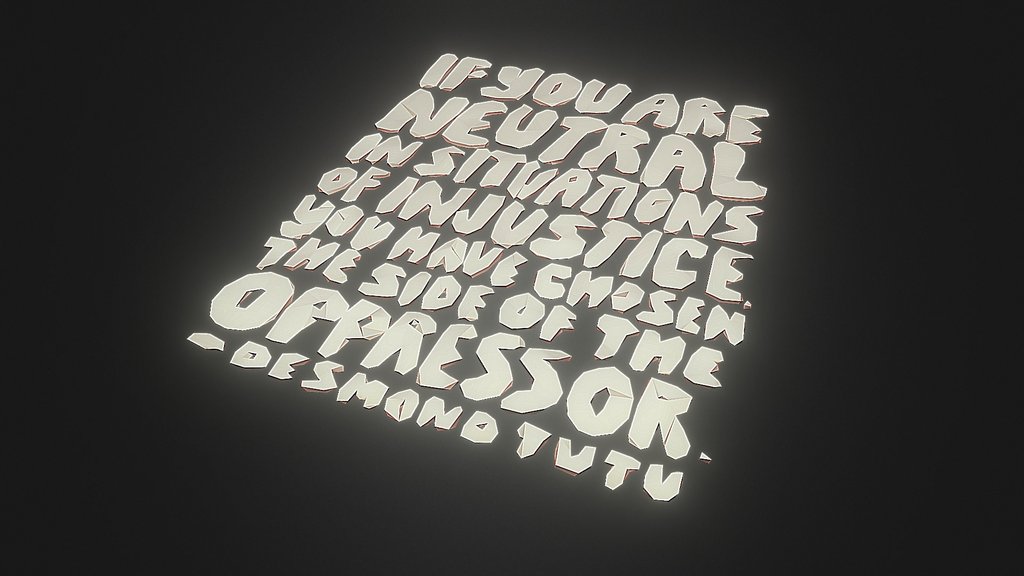 Desmond Tutu quote 2 remix! #blacklivesmatter
