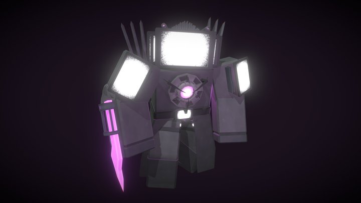 Upgraded Titan TV Man (Skibidi Protection) 3D Model