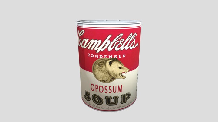 Opposum Soup Can 3D Model