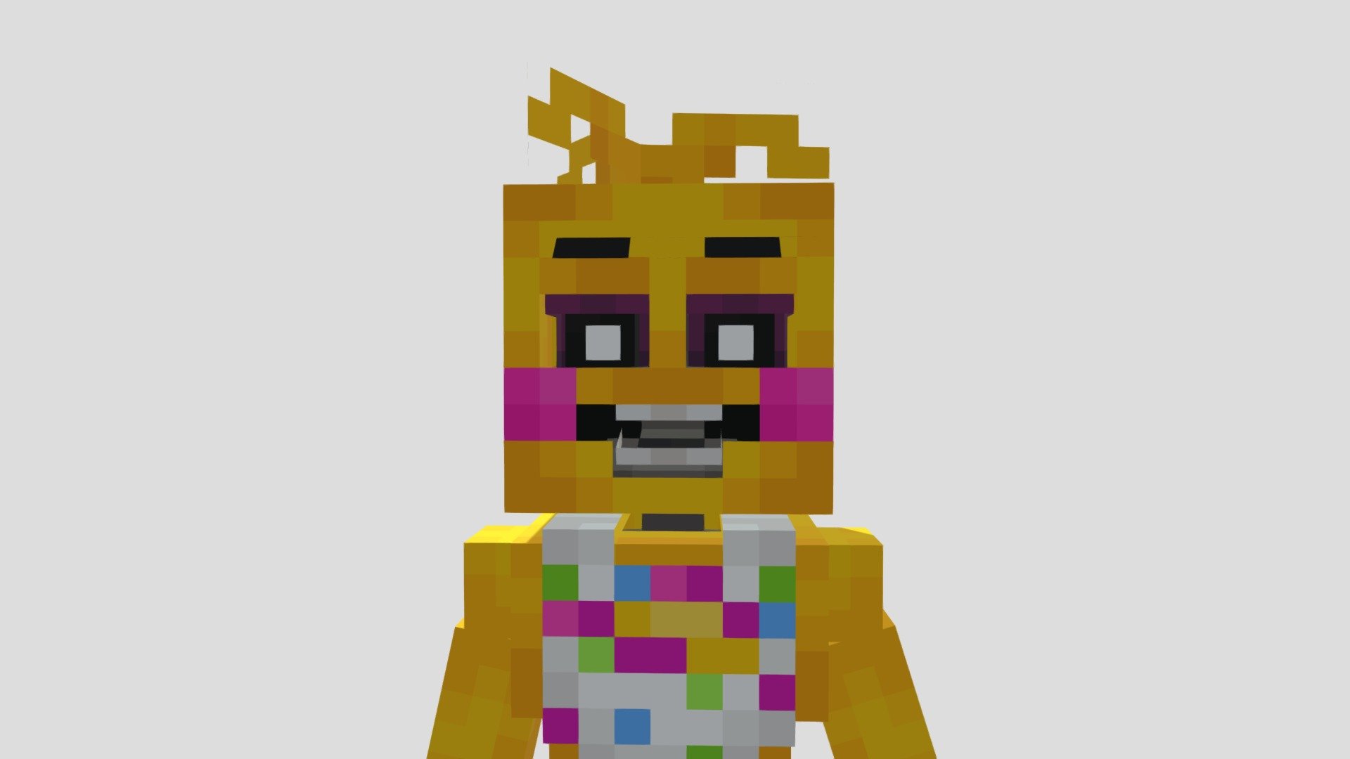 Minecraft Toy Chica (Night) [FNAF] - Download Free 3D model by User_no ...