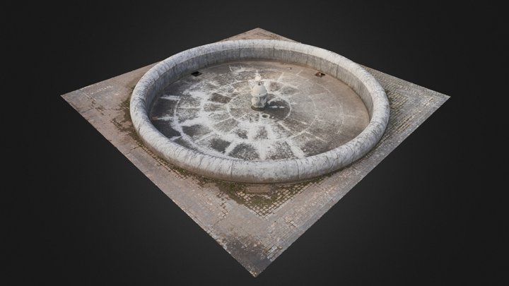 Dry Fountain 3D Model