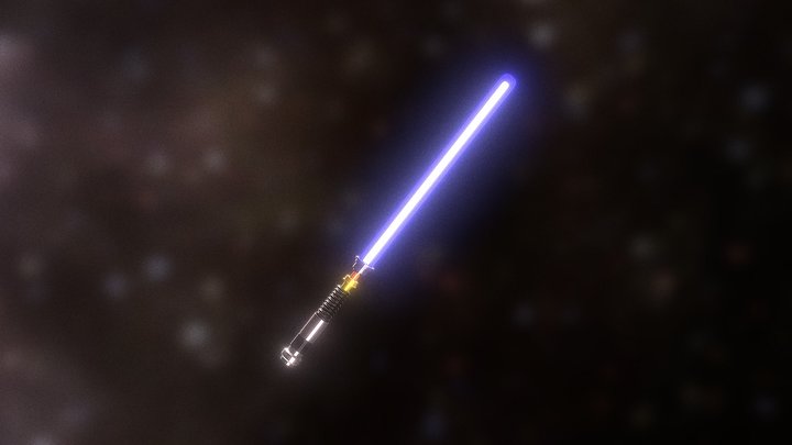 Obi Wan's Light Saber 3D Model