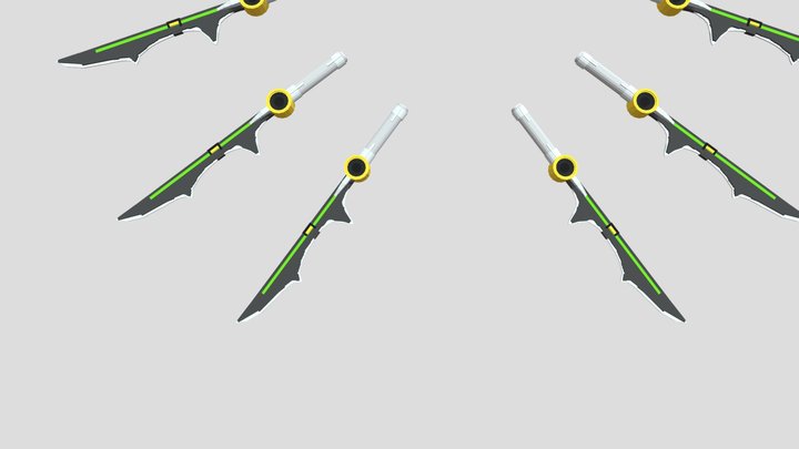 Flying sword 3D Model