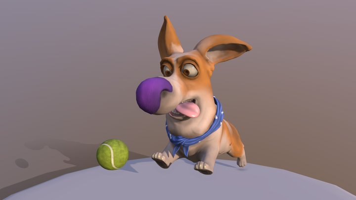 Ezekiel the corgi 3D Model