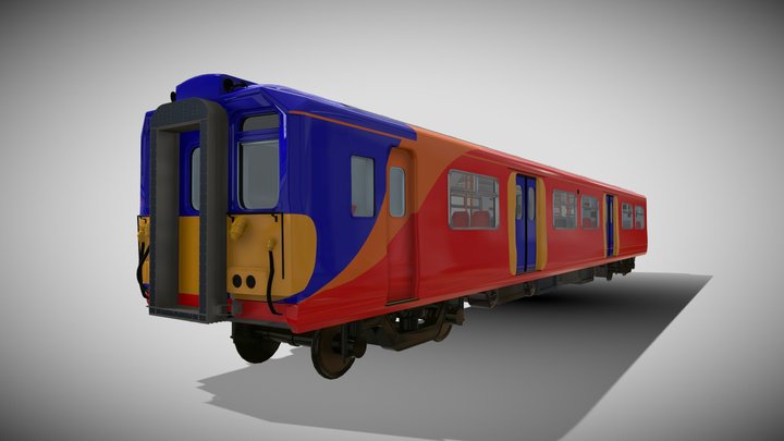 BR Class 455/9 Train 3D Model