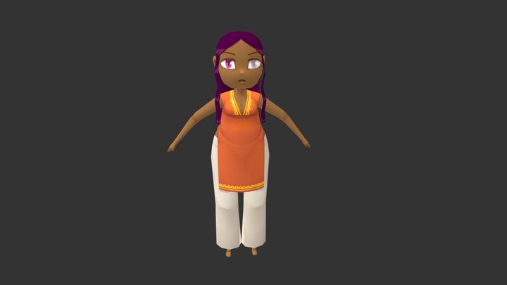 Pajama Princess 3D Model