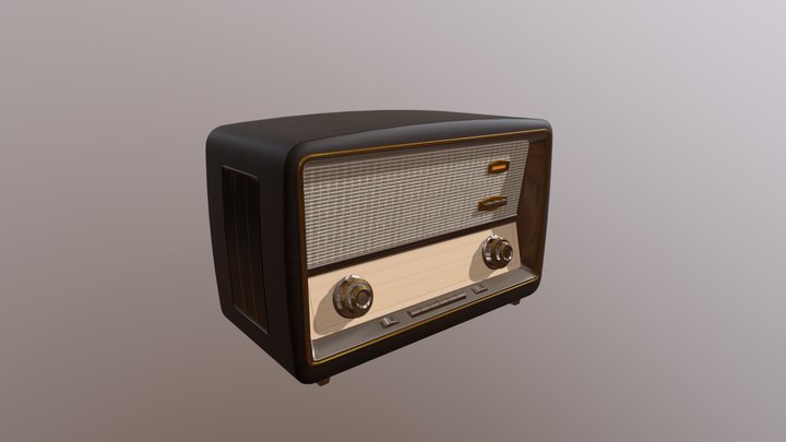 Old Radio 3D Model