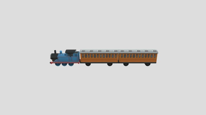 railway crossing thomas 3D Model