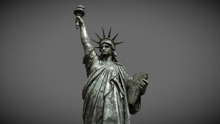 Statue of Liberty - Auguste Bartholdi  (1889) 3D Model