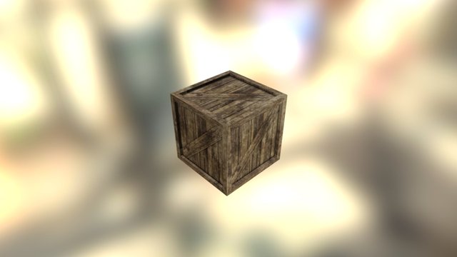 Crate Box 3D Model