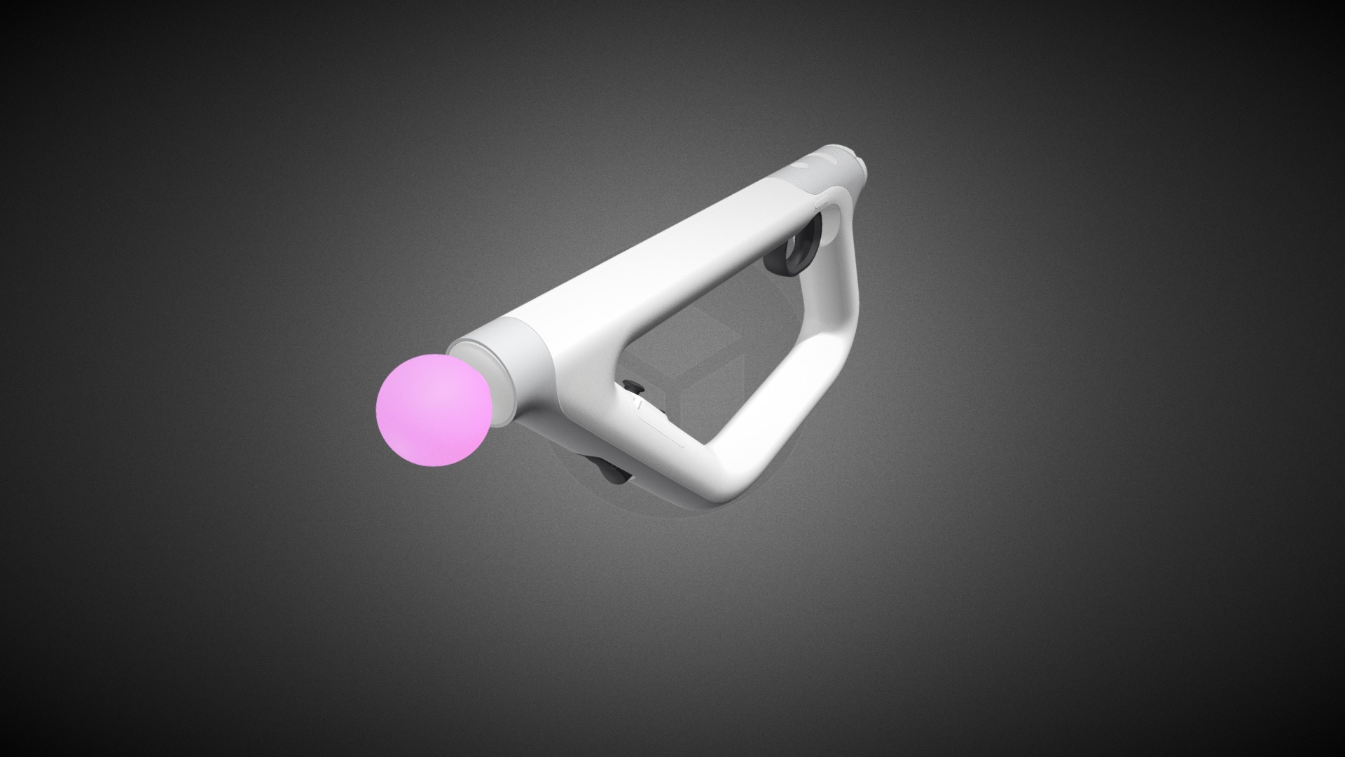 3D model PlayStation VR Aim Controller for Element 3D - This is a 3D model of the PlayStation VR Aim Controller for Element 3D. The 3D model is about a light bulb with a pink ball.