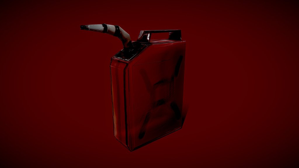 Low Poly Jerry Can- Game Ready