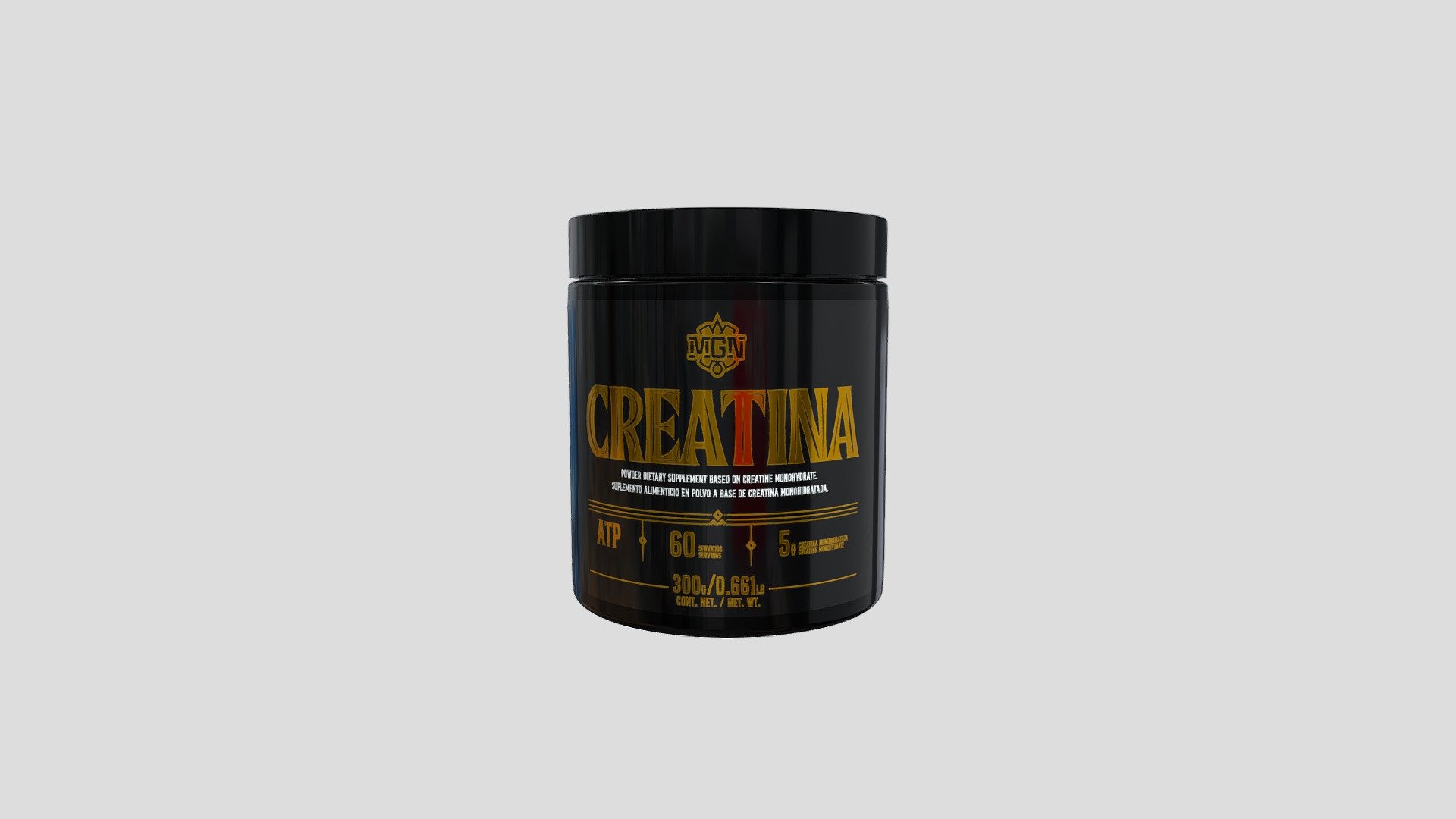 MGN - Creatina 300 g — Sketchfab embed 3D viewer