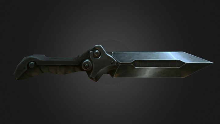 Scifi Dagger 01 3D Model