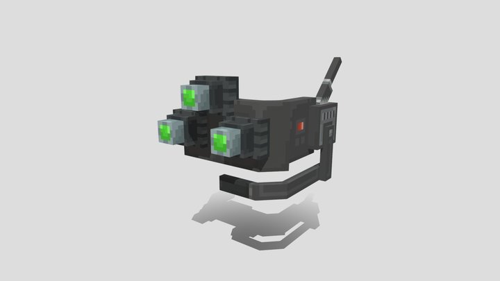 Nightvision Helmet - [ Java Minecraft Cosmetic ] 3D Model