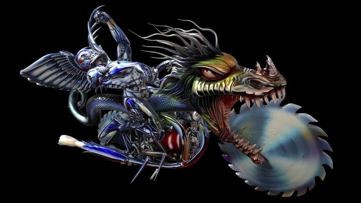 Judas Priest's Painkiller with Motorcycle