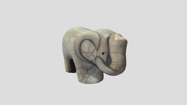 Ceramic Elephant 3D Model