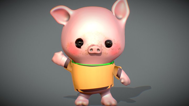 Tiny Pig 3D Model