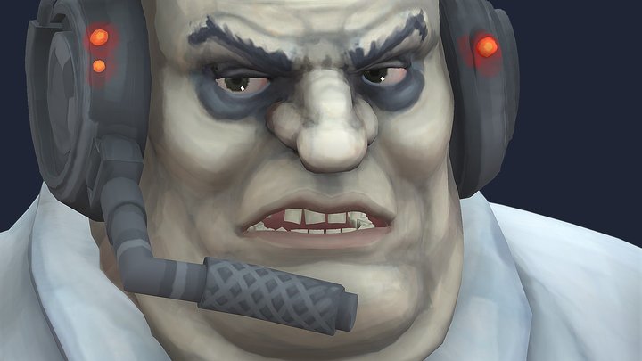 mission control from deep rock galactic 3D Model