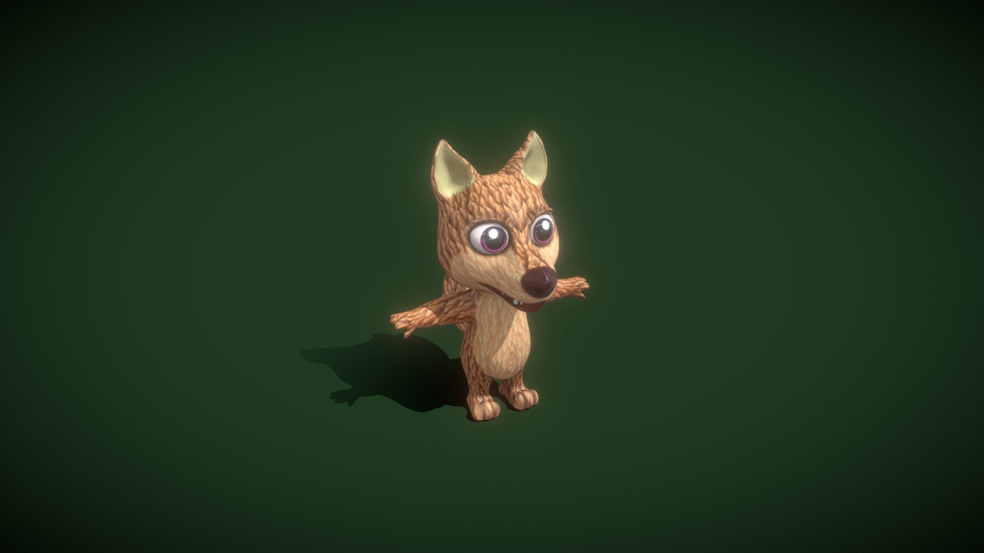 Cartoon Red Wolf Rigged 3D Model - Buy Royalty Free 3D model by 3DDisco ...