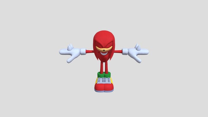Sonic Racing: CrossWorlds - Knuckles Model 3D Model