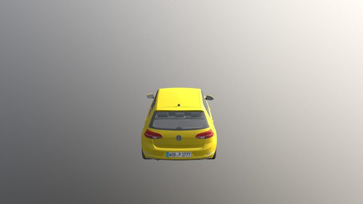 Volkswagen+ Golf+(2017)(3ds)(1) 3D Model