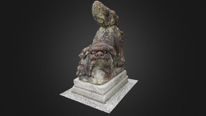 賀茂那備神社狛犬 3D Model