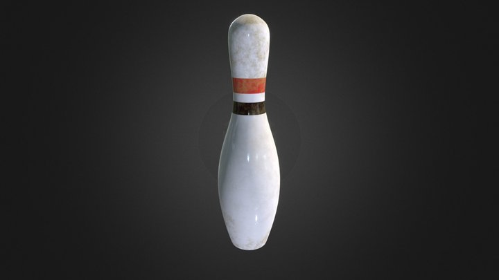 Dusty Bowling Pin 3D Model
