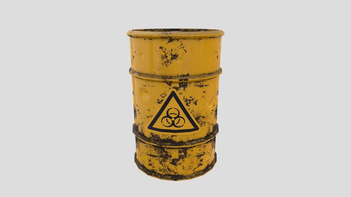 Metal Barrel 3D Model