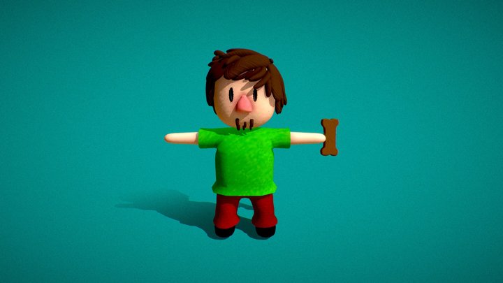Shaggy Rogers Stumble Guys 3D Model