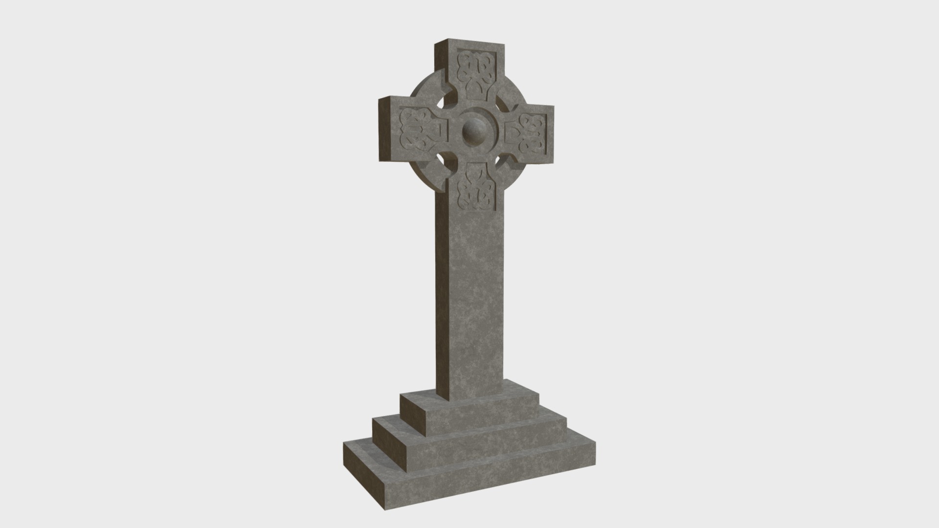 3D model Celtic tombstone - This is a 3D model of the Celtic tombstone. The 3D model is about shape.