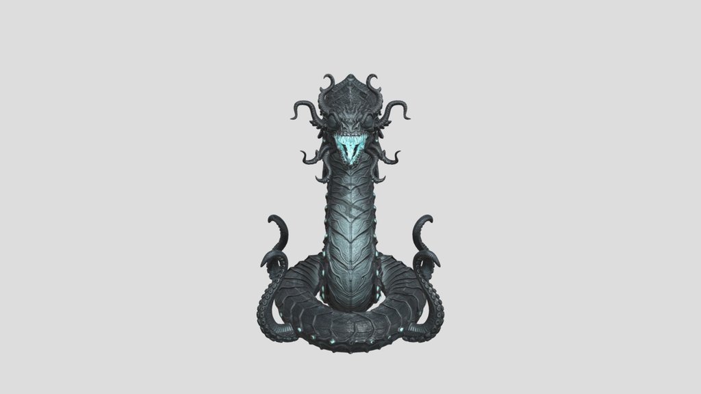 Abyssal Leviathan STL | Eldritch Deep-Sea…