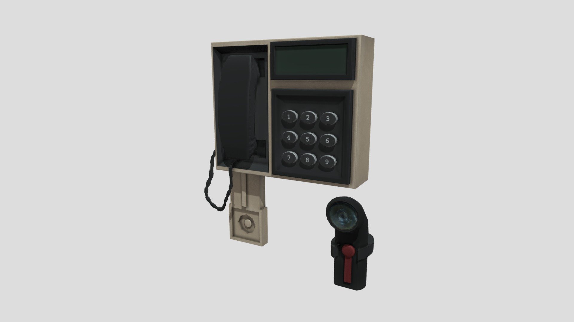 1960's era wall-mounted emergency phone