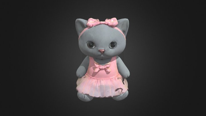 Ballet Kitten 3D Model